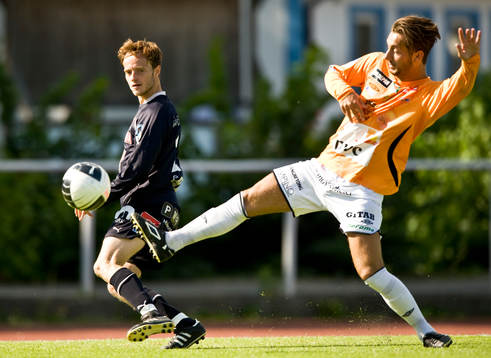 Richard Sandström. Kristianstad mot Korab Gashi, Varberg
