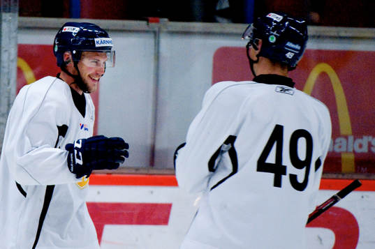 Daniel Åhsberg, Ilkka Heikkinen, Växjö, jubel