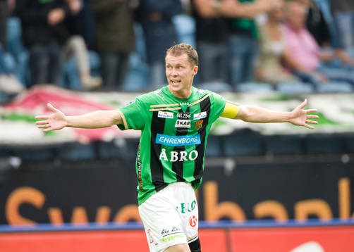 Fredrik Lundgren, GAIS, missnöjd med försvarets spel