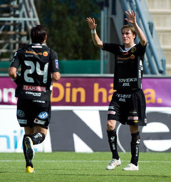Stefan Ishizaki och Lasse Nilsson, Elfsborg, jubel