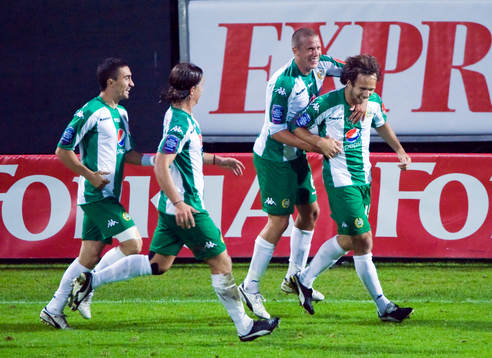 Patrik Gerrbrand och Petter Furuseth, Hammarby, jubel