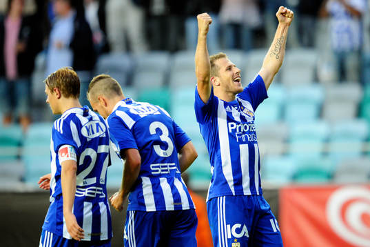 Joel Allansson, Logi Valgardsson och Tobias Hysén,