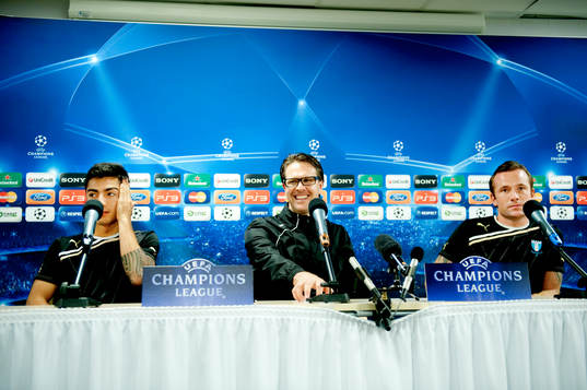 Jiloan Hamad, Rikard Norling, tränare och Ulrich Vinzents