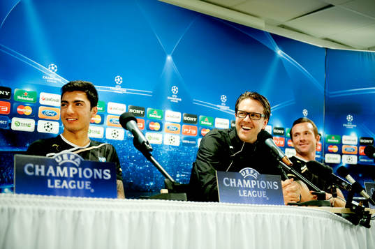 Jiloan Hamad, Rikard Norling, tränare och Ulrich Vinzents