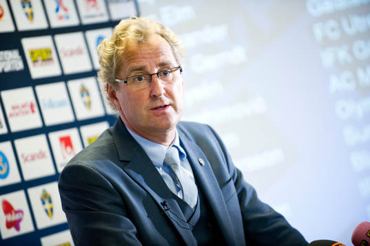 Erik Hamrén, förbundskapten som presenterar truppen