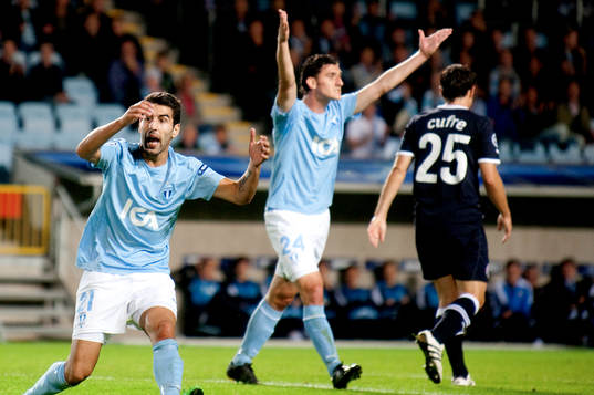 Fotboll, Champions League, Play-Off, Malmö FF - Dinamo