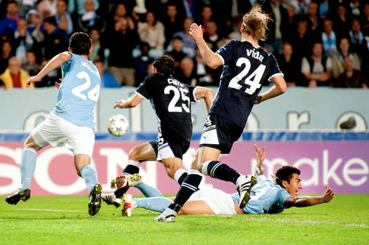Fotboll, Champions League, Play-Off, Malmö FF - Dinamo