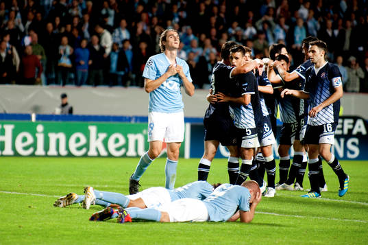 Fotboll, Champions League, Play-Off, Malmö FF - Dinamo