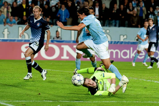 Fotboll, Champions League, Play-Off, Malmö FF - Dinamo