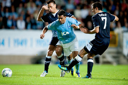 Fotboll, Champions League, Play-Off, Malmö FF - Dinamo