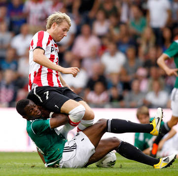 Ola Toivonen, PSV och Bienvenue Basala Mazana, Ried