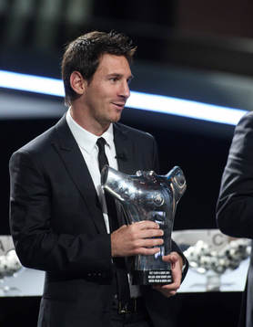 Leo Messi, valdes till  UEFA Footballer
