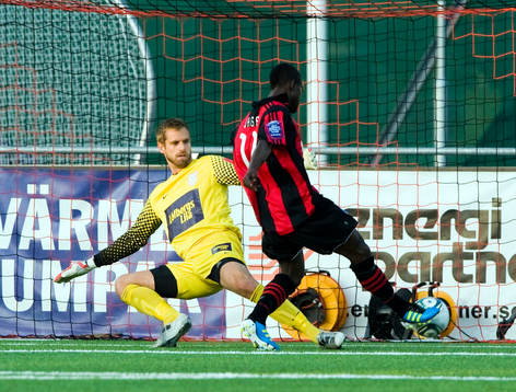Saihou Jagne, Brommapojkarna gör 1-0 på Oscar Berglund,