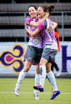 Therese Sjögran, Katrine Veje, Malmö, jubel