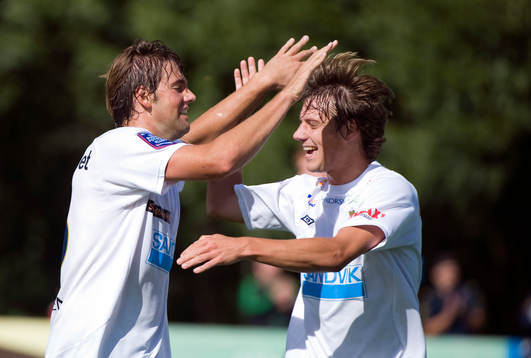 Mikael Dahlberg och Jakob Orlov, Gefle, jubel, glädje