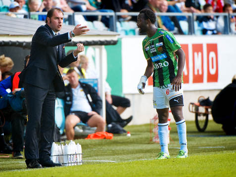 Bläddra bland fler bilder av Fotboll, Allsvenskan, Gais - Mjällby: