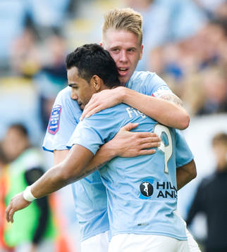Pontus Jansson, Malmö kramar 2-målsskytten Wilton
