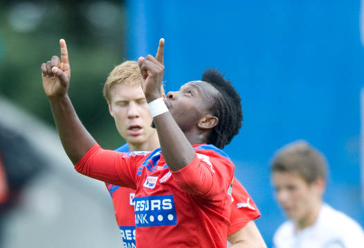 2-0 May Mahlangu, Helsingborg, jubel