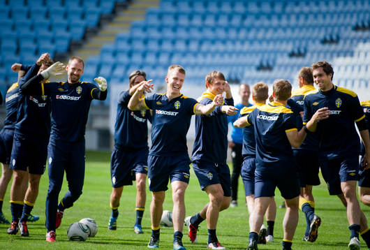 Pontus Wenrbloom skrattar gott