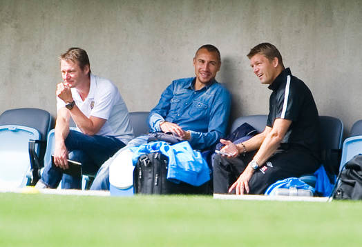 Henrik Larsson på besök. Här