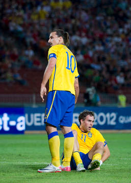 Zlatan Ibrahiovic och Johan Elmander
