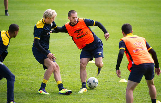 Ola Toivonen och Emir Bajrami