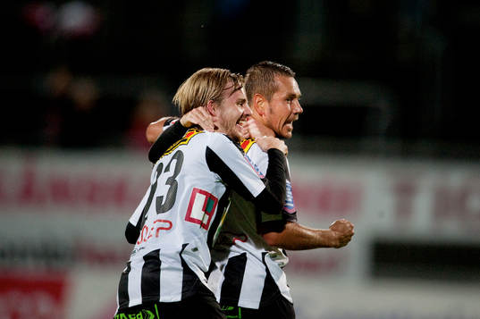 Mathias Unkuri, Marcus Lantz, Landskrona, jubel