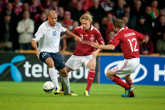 John Carew, Norge, Simon Kjaer, Danmark