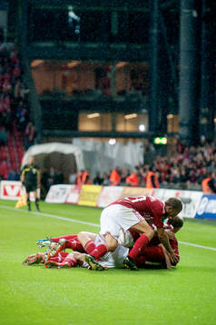 Danmark, jubel, 2-0
