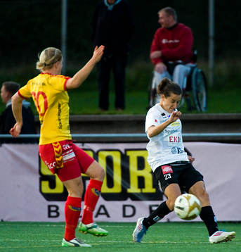 Johanna Rasmussen, Kristianstad gjorde 0-1