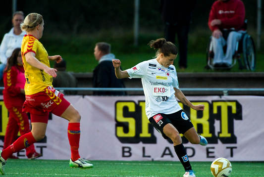 Johanna Rasmussen, Kristianstad gjorde 0-1