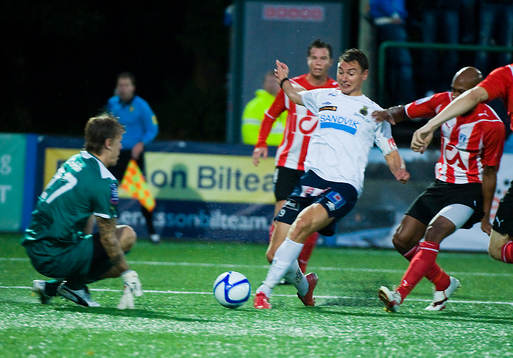 Johan Dahlin, målvakt, Malmö och Marcus Hansson, Gefle