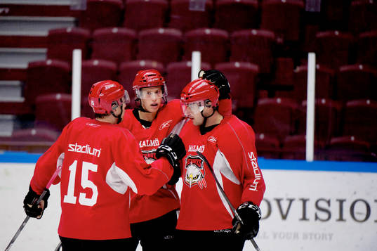 Alexander Barta, Robin Alvarez, Ivan Ciernik, Malmö, jubel