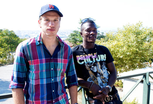 Gustav Svensson och Teteh Bangura