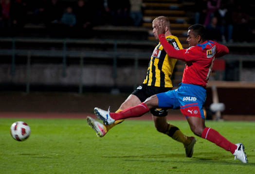 Alvaro Santos, Helsingborg, har ett bra avslut i