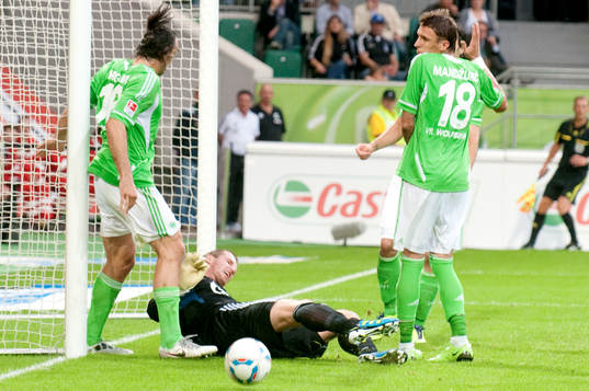 Sotirios Kyrgiakos, Wolfsburg, Ralf Fährmann, målvakt,