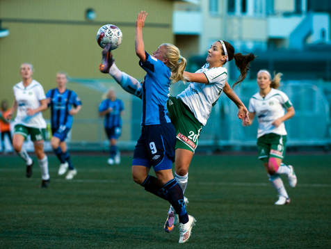 Mia Jalkerud, Djurgården och Helén Eke, Hammarby