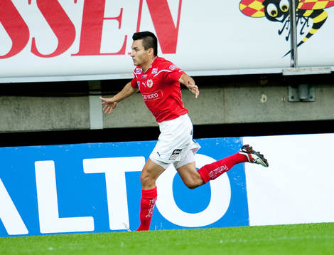Emin Nouri, Kalmar, gör 2-0, jubel
