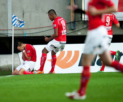 Emin Nouri, Kalmar, gör 0-1, jubel