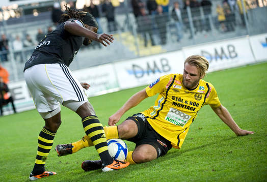 Martin Mutumba, AIK och Jesper Westerberg, Mjällby