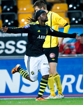 0-2 Martin Mutumba, AIK, jubel
