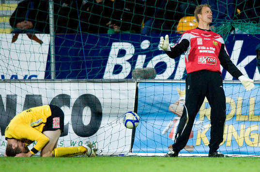 0-1,  Ett präktigt självmål av Joachim Lantz, Mjällby,