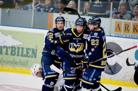 Patrik Carlsson, Per Ledin, Fredrik Bremberg, Hv71
