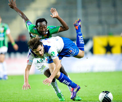 Reuben Ayarna, Gais, fäller Astrit Ajdarevic, Norrköping