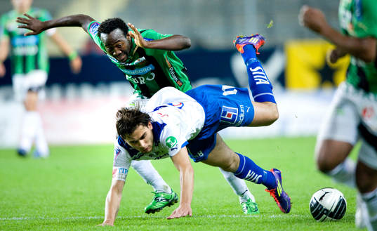 Reuben Ayarna, Gais, fäller Astrit Ajdarevic, Norrköping