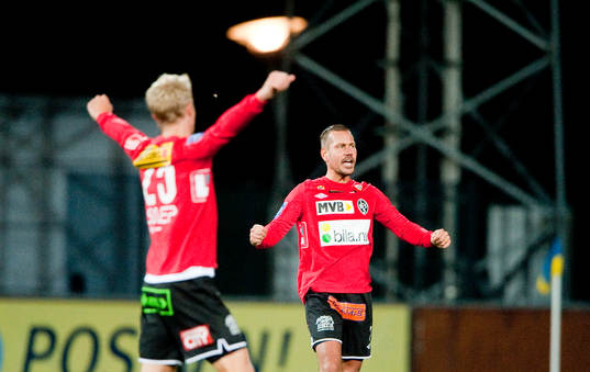 Landskronas Marcus Lantz jubel på slutsignal