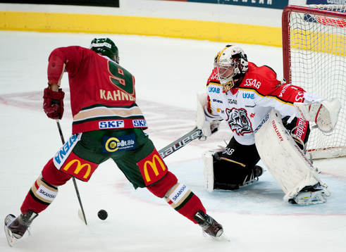 Magnus Kahnberg, Frölunda, David Rautio, målvakt Luleå