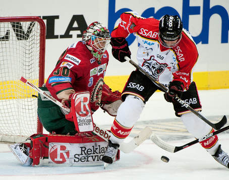 Frederik Andersen, målvakt Frölunda, Sami Sandell, Luleå
