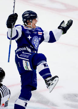 Michael Raffl, Leksand avgör i sudden. Jubel, glädje