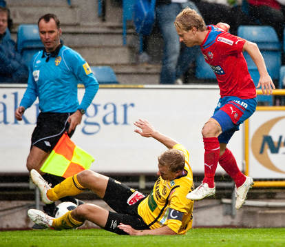 Patrik Rosengren,  Mjällby mot Erik Sundin, Helsingborg